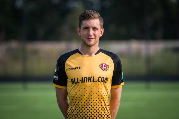 Patrick Weihrauch Portrait photos of SG Dynamo Dresden Football, Soccer, 3 League, Season 2020 2021, Head, Head Photo, Portrait, Portrait, AOK Plus Walter Fritzsch Academy Dresden 14 August 2020