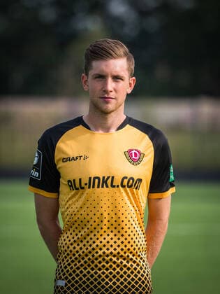 Patrick Weihrauch Portrait photos of SG Dynamo Dresden Football, Soccer, 3 League, Season 2020 2021, Head, Head Photo, Portrait, Portrait, AOK Plus Walter Fritzsch Academy Dresden 14 August 2020
