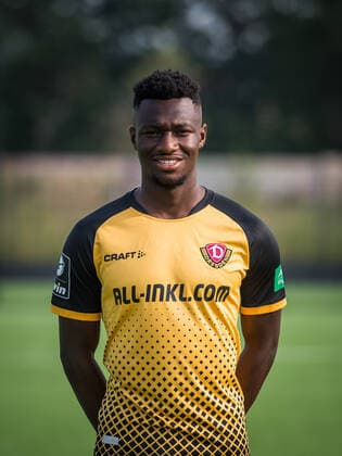 Agyemang Diawusie Portrait Photos of SG Dynamo Dresden Football, Soccer, 3 League, Season 2020 2021, Head, Head Photo, Portrait, Portrait, AOK Plus Walter Fritzsch Academy Dresden 14 August 2020