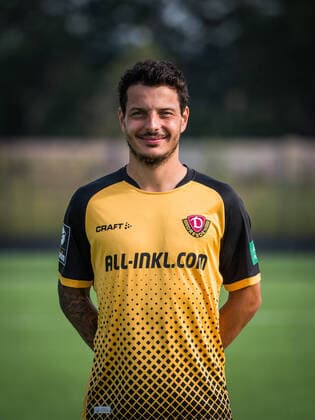 Philipp Hosiner Portrait Photos of SG Dynamo Dresden Football, Soccer, 3 League, Season 2020 2021, Head, Head Photo, Portrait, Portrait, AOK Plus Walter Fritzsch Academy Dresden 14 August 2020