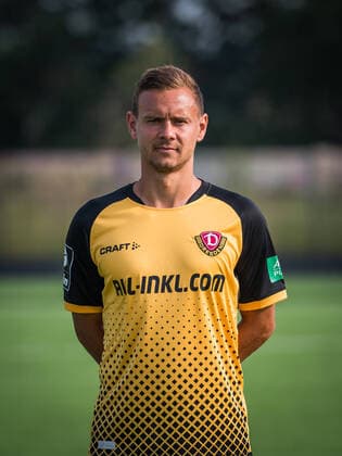 Chris Löwe Loewe Portrait Photos of SG Dynamo Dresden Football, Soccer, 3 League, Season 2020 2021, Head, Head Photo, Portrait, Portrait, AOK Plus Walter Fritzsch Academy Dresden 14 August 2020