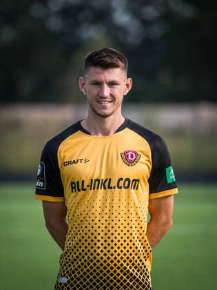 Robin Becker portrait photos of SG Dynamo Dresden football, soccer, 3 league, season 2020 2021, head, head photo, portrait, portrait, AOK Plus Walter Fritzsch Academy Dresden 14 August 2020