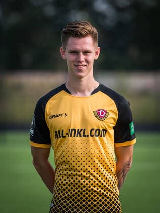 Julius Kade Portrait Photos of SG Dynamo Dresden Football, Soccer, 3 League, Season 2020 2021, Head, Head Photo, Portrait, Portrait, AOK Plus Walter Fritzsch Academy Dresden 14 August 2020