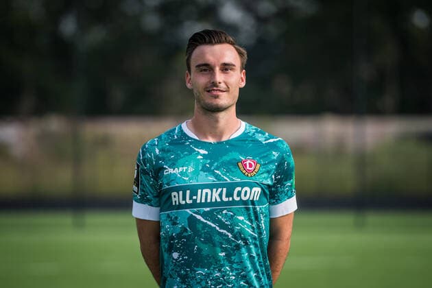 Goalkeeper Stefan Kiefer Portrait photos of SG Dynamo Dresden Football, Soccer, 3 League, Season 2020 2021, head, head photo, portrait, portrait, AOK Plus Walter Fritzsch Academy Dresden 14 August 2020