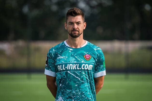 Goalkeeper Patrick Wiegers Portrait photos of SG Dynamo Dresden Football, Soccer, 3 League, Season 2020 2021, head, head photo, portrait, portrait, AOK Plus Walter Fritzsch Academy Dresden 14 August 2020