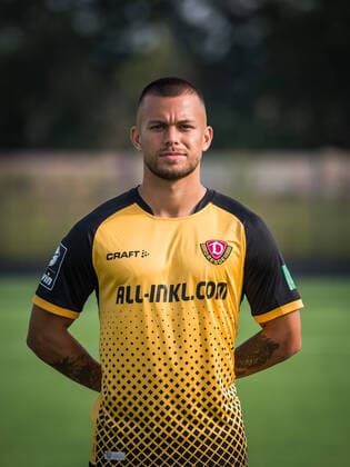 Sascha Horvarth Portrait Photos of SG Dynamo Dresden Football, Soccer, 3 League, Season 2020 2021, Head, Head Photo, Portrait, Portrait, AOK Plus Walter Fritzsch Academy Dresden 14 August 2020