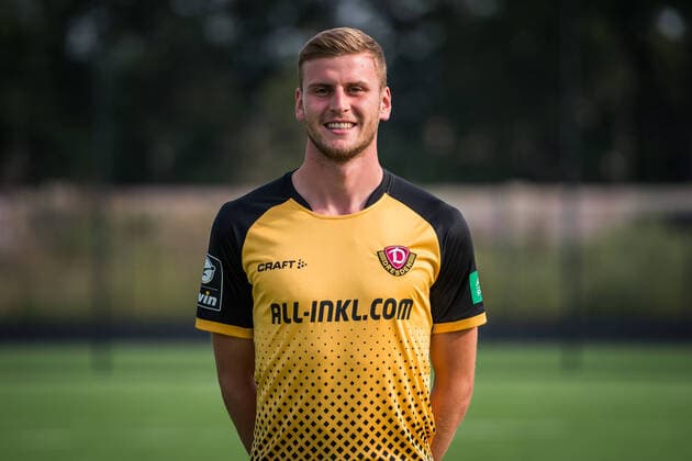 Christoph Daferner Portrait Photos of SG Dynamo Dresden Football, Soccer, 3 League, Season 2020 2021, Head, Head Photo, Portrait, Portrait, AOK Plus Walter Fritzsch Academy Dresden 14 August 2020