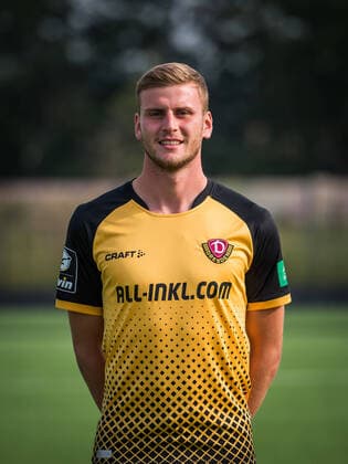 Christoph Daferner Portrait Photos of SG Dynamo Dresden Football, Soccer, 3 League, Season 2020 2021, Head, Head Photo, Portrait, Portrait, AOK Plus Walter Fritzsch Academy Dresden 14 August 2020