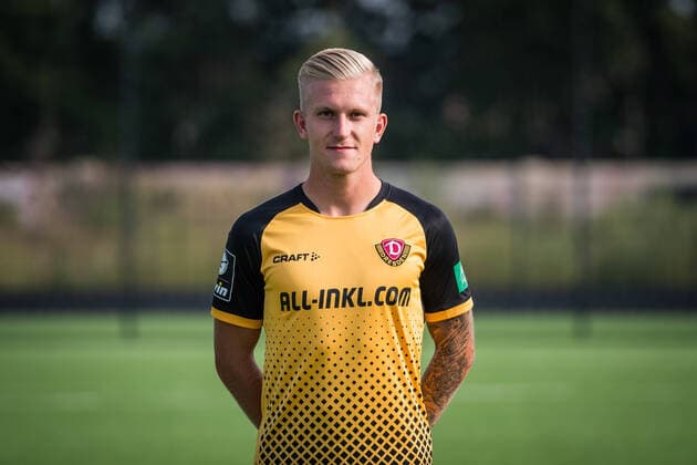 Luca Stor Portrait Photos of SG Dynamo Dresden Football, Soccer, 3 League, Season 2020 2021, Head, Head Photo, Portrait, Portrait, AOK Plus Walter Fritzsch Academy Dresden 14 August 2020