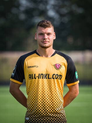 Kevin Ehlers Portrait Photos of SG Dynamo Dresden Football, Soccer, 3 League, Season 2020 2021, Head, Head Photo, Portrait, Portrait, AOK Plus Walter Fritzsch Academy Dresden 14 August 2020