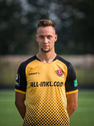 Tim Knipping Portrait Photos of SG Dynamo Dresden Football, Soccer, 3 League, Season 2020 2021, Head, Head Photo, Portrait, Portrait, AOK Plus Walter Fritzsch Academy Dresden 14 August 2020
