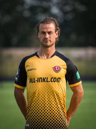 Yannick Stark Portrait Photos of SG Dynamo Dresden Football, Soccer, 3 League, Season 2020 2021, Head, Head Photo, Portrait, Portrait, AOK Plus Walter Fritzsch Academy Dresden 14 August 2020