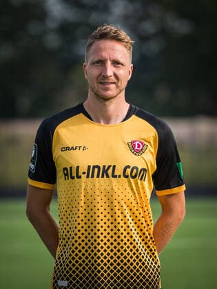 Marco Hartmann Portrait photos of SG Dynamo Dresden Football, Soccer, 3 League, Season 2020 2021, Head, Head Photo, Portrait, Portrait, AOK Plus Walter Fritzsch Academy Dresden 14 August 2020