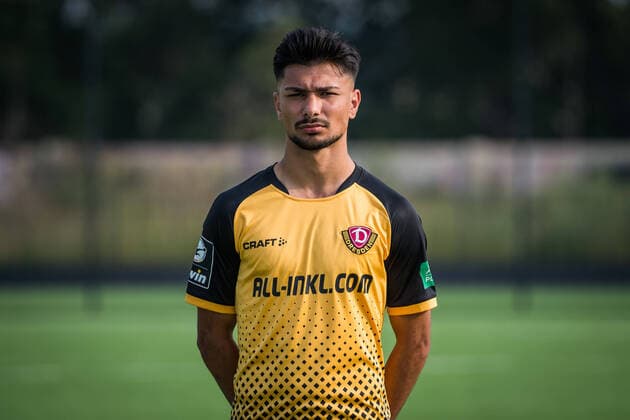 Osman Atilgan Portrait Photos of SG Dynamo Dresden Football, Soccer, 3 League, Season 2020 2021, Head, Head Photo, Portrait, Portrait, AOK Plus Walter Fritzsch Academy Dresden 14 August 2020
