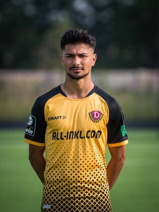 Osman Atilgan Portrait Photos of SG Dynamo Dresden Football, Soccer, 3 League, Season 2020 2021, Head, Head Photo, Portrait, Portrait, AOK Plus Walter Fritzsch Academy Dresden 14 August 2020