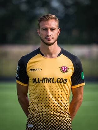 Pascal Sohm Portrait Photos of SG Dynamo Dresden Football, Soccer, 3 League, Season 2020 2021, Head, Head Photo, Portrait, Portrait, AOK Plus Walter Fritzsch Academy Dresden 14 August 2020