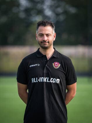 Dr Onays Al Sadi team doctor portrait photos of SG Dynamo Dresden football, soccer, 3 league, season 2020 2021, head, head photo, portrait, portrait, AOK Plus Walter Fritzsch Academy Dresden 14 August 2020