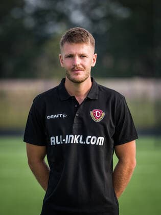 Julian Binder Physiotherapist Portrait Photos of SG Dynamo Dresden Football, Soccer, 3 League, Season 2020 2021, Head, Head Photo, Portrait, Portrait, AOK Plus Walter Fritzsch Academy Dresden 14 August 2020