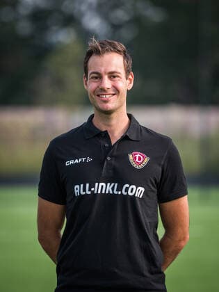 Korbinian Dötter Doetter Physiotherapist Portrait Photos of SG Dynamo Dresden Football, Soccer, 3 League, Season 2020 2021, Head, Head Photo, Portrait, Portrait, AOK Plus Walter Fritzsch Academy Dresden 14 August 2020