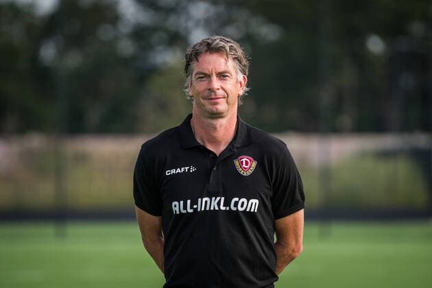 Matthias Grahe fitness coach portrait photos of SG Dynamo Dresden football, soccer, 3 league, season 2020 2021, head, head photo, portrait, portrait, AOK Plus Walter Fritzsch Akademie Dresden 14 August 2020