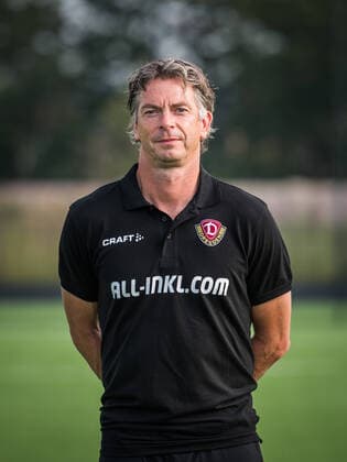 Matthias Grahe fitness coach portrait photos of SG Dynamo Dresden football, soccer, 3 league, season 2020 2021, head, head photo, portrait, portrait, AOK Plus Walter Fritzsch Akademie Dresden 14 August 2020