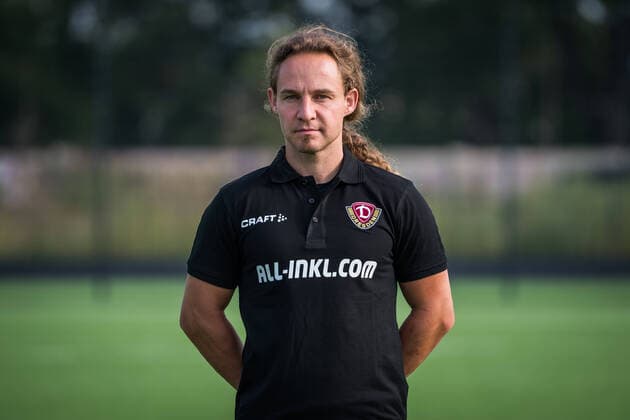 Tobias Lange Physiotherapist and Rehab Coach Portrait Photos of SG Dynamo Dresden Football, Soccer, 3 League, Season 2020 2021, Head, Head Photo, Portrait, Portrait, AOK Plus Walter Fritzsch Academy Dresden 14 August 2020