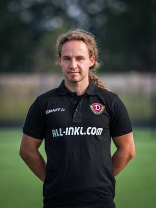 Tobias Lange Physiotherapist and Rehab Coach Portrait Photos of SG Dynamo Dresden Football, Soccer, 3 League, Season 2020 2021, Head, Head Photo, Portrait, Portrait, AOK Plus Walter Fritzsch Academy Dresden 14 August 2020