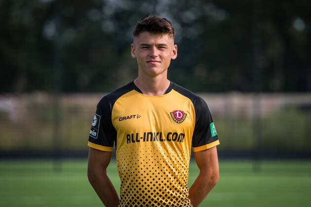 Maximilian Big Big Portrait Photo of SG Dynamo Dresden Football, Soccer, 3 League, Season 2020 2021, Head, Head Photo, Portrait, Portrait, AOK Plus Walter Fritzsch Academy Dresden 14 August 2020