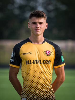 Maximilian Big Big Portrait Photo of SG Dynamo Dresden Football, Soccer, 3 League, Season 2020 2021, Head, Head Photo, Portrait, Portrait, AOK Plus Walter Fritzsch Academy Dresden 14 August 2020