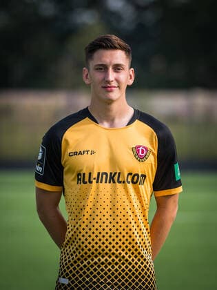 Jonathan Meier Portrait Photos of SG Dynamo Dresden Football, Soccer, 3 League, Season 2020 2021, Head, Head Photo, Portrait, Portrait, AOK Plus Walter Fritzsch Academy Dresden 14 August 2020