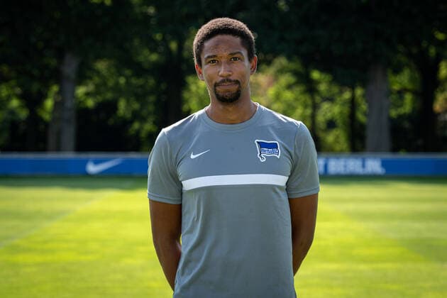 Football Berlin 17 08 2020 Season 2020 2021 1 BL DFL Hertha BSC Berlin Portrait date 2020 2021 Frederick Syna Hertha BSC, physiotherapist