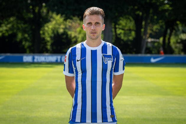 Football Berlin 17 08 2020 Season 2020 2021 1 BL DFL Hertha BSC Berlin Portrait date 2020 2021 Peter Pekarik Hertha BSC, No 02