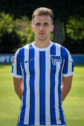 Football Berlin 17 08 2020 Season 2020 2021 1 BL DFL Hertha BSC Berlin Portrait date 2020 2021 Peter Pekarik Hertha BSC, No 02