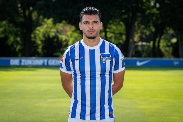 Football Berlin 17 08 2020 Season 2020 2021 1 BL DFL Hertha BSC Berlin Portrait date 2020 2021 Karim Rekik Hertha BSC, No 04