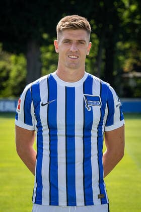 Football Berlin 17 08 2020 Season 2020 2021 1 BL DFL Hertha BSC Berlin Portrait date 2020 2021 Krzysztof Piatek Hertha BSC, No 07