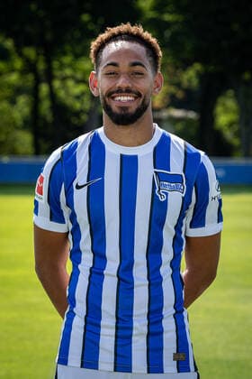 Football Berlin 17 08 2020 Season 2020 2021 1 BL DFL Hertha BSC Berlin Portrait date 2020 2021 Matheus Cunha Hertha BSC, No 09