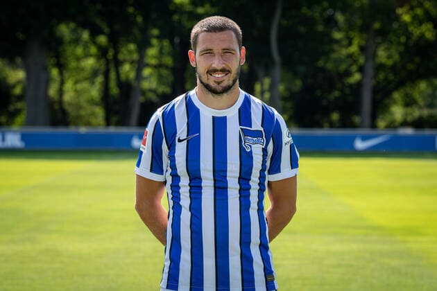 Football Berlin 17 08 2020 Season 2020 2021 1 BL DFL Hertha BSC Berlin Portrait date 2020 2021 Mathew Leckie Hertha BSC, No 11