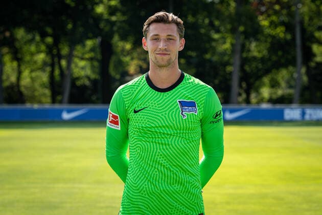 Football Berlin 17 08 2020 Season 2020 2021 1 BL DFL Hertha BSC Berlin Portrait date 2020 2021 Nils Körber Hertha BSC, No 12