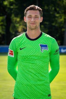 Football Berlin 17 08 2020 Season 2020 2021 1 BL DFL Hertha BSC Berlin Portrait date 2020 2021 Nils Körber Hertha BSC, No 12