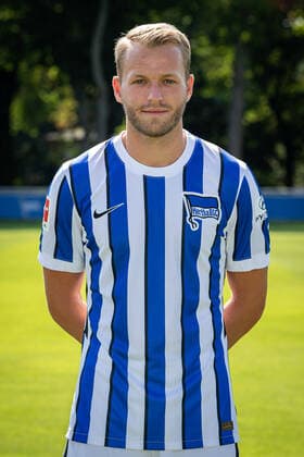 Football Berlin 17 08 2020 Season 2020 2021 1 BL DFL Hertha BSC Berlin Portrait date 2020 2021 Pascal Köpke Hertha BSC, No 14