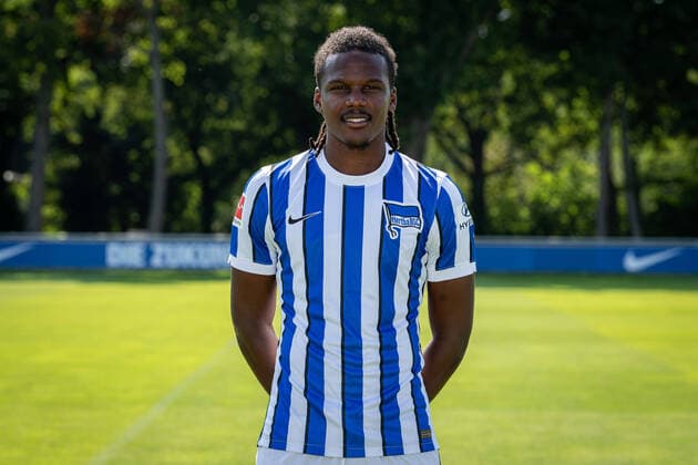 Football Berlin 17 08 2020 Season 2020 2021 1 BL DFL Hertha BSC Berlin Portrait date 2020 2021 Dedryck Boyata Hertha BSC, No 20