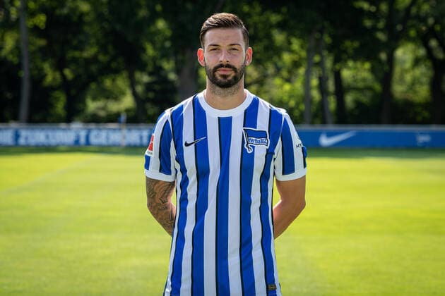 Football Berlin 17 08 2020 Season 2020 2021 1 BL DFL Hertha BSC Berlin Portrait date 2020 2021 Marvin Plattenhardt Hertha BSC, No 21