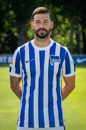 Football Berlin 17 08 2020 Season 2020 2021 1 BL DFL Hertha BSC Berlin Portrait date 2020 2021 Marvin Plattenhardt Hertha BSC, No 21