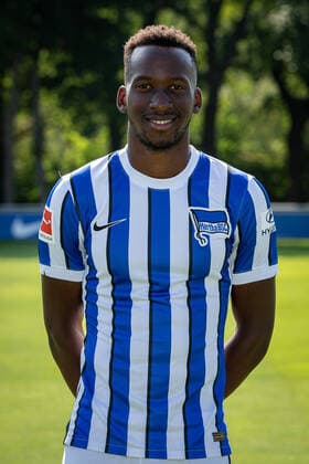 Football Berlin 17 08 2020 Season 2020 2021 1 BL DFL Hertha BSC Berlin Portrait date 2020 2021 Dodi LukŽbakio Hertha BSC, No 28 Lukebajio