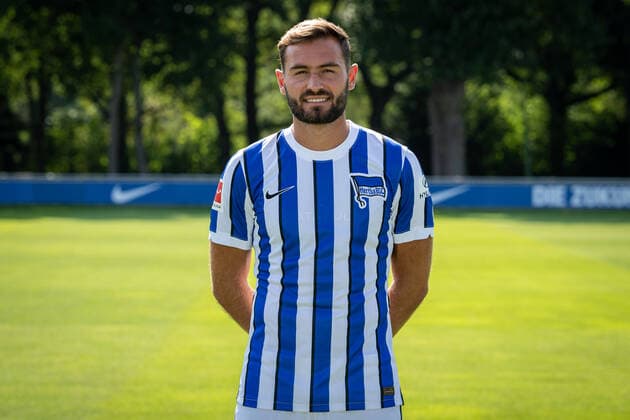 Football Berlin 17 08 2020 Season 2020 2021 1 BL DFL Hertha BSC Berlin Portrait date 2020 2021 Lucas Tousart Hertha BSC, No 29