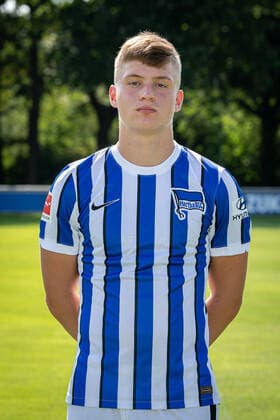 Football Berlin 17 08 2020 Season 2020 2021 1 BL DFL Hertha BSC Berlin Portrait date 2020 2021 Luca Netz Hertha BSC, No 32