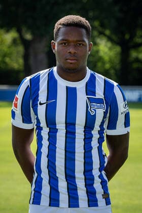 Football Berlin 17 08 2020 Season 2020 2021 1 BL DFL Hertha BSC Berlin Portrait date 2020 2021 Daishawn Redan Hertha BSC, No 33