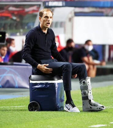 RB Leipzig Paris SG 18 08 2020 Lisbon, 18 08 2020, Estadio da Luz, Football, UEFA Champions League , Final Tournament 2020, Semi-Final , RB Leipzig vs Paris Saint Germain 0 3 0 2 , In picture coach Thomas Tuchel, Paris Saint German , UEFA regulations prohibit any use of photographs as image sequences and or quasi video , Only for journalistic use Photo PICTURE POINT S Sunday Poolfoto , Lisbon Lisbon Lisbon Portugal Poolfoto PICTURE POINT Pool ,EDITORIAL USE ONLY