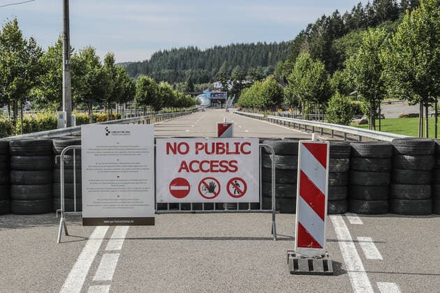 Sport Bilder des Tages Illustration picture shows the Spa Francorchamps racing circuit ahead of a press conference, PK, Pressekonferenz concerning the safety and security measures taken ahead of the Spa-Francorchamps Formula One Grand Prix of Belgium race, in Stavelot Wednesday 19 August 2020. BRUNOxFAHY  x2531281x