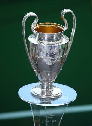 FOOTBALL Bayern Munich vs Olympique Lyonnais 1 2 Phase final UEFA Champions League Final 8 Lisbonne 19 08 2020 LISBON, PORTUGAL AUGUST 19 The European Champion Clubs Cup is seen prior to the UEFA Champions League Semi Final match between Olympique Lyonnais and Bayern Munich at Estadio Jose Alvalade on August 19, 2020 in Lisbon, Portugal Lisbonne Portugal Poolfoto Panoramic POOL UEFA ,EDITORIAL USE ONLY